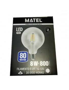 Lampada Matel LED Fria 8w