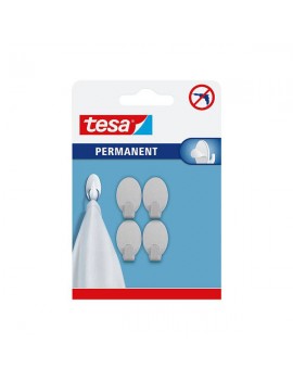 Tesa® Gancho Permanente Metal Oval