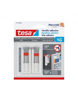 Tesa® Parafuso adesivo ajustável para parede pintada e estuque 1kg