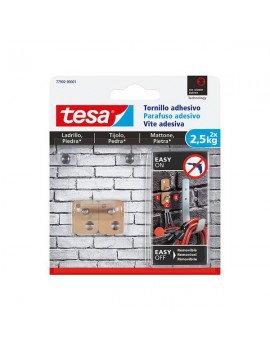 Tesa® Parafuso adesivo retangular para tijolo e pedra 2,5kg