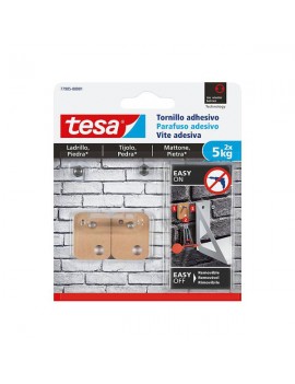 Tesa® Parafuso adesivo retangular para tijolo e pedra 5kg