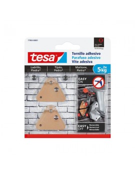 Tesa® Parafuso adesivo triangular para tijolo e pedra 5kg