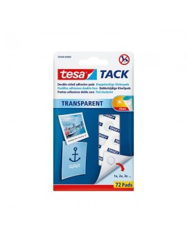 Tesa® TACK Almofadas bi-adesivas transparentes